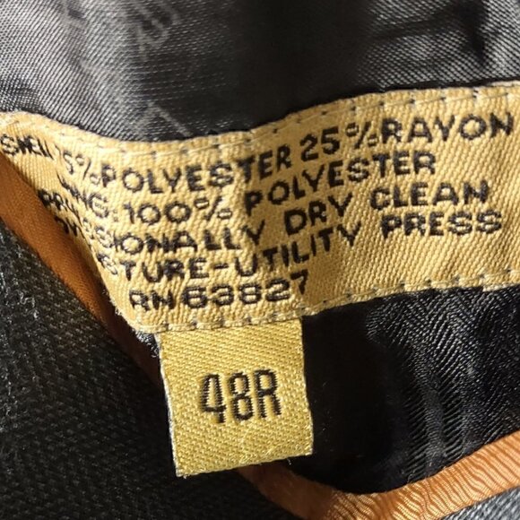 Stacy Adams Black Jacket Size 48R - Picture 12 of 12